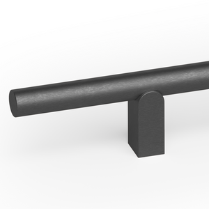 Mâner mobilier Viefe Kumo, negru titan, 480 mm (interax 320 mm) - imagine 2