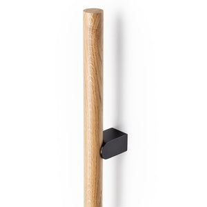 Mâner lung Viefe Kumo Wood Big, stejar și negru titan, 610 mm (interax 320 mm) - imagine 2