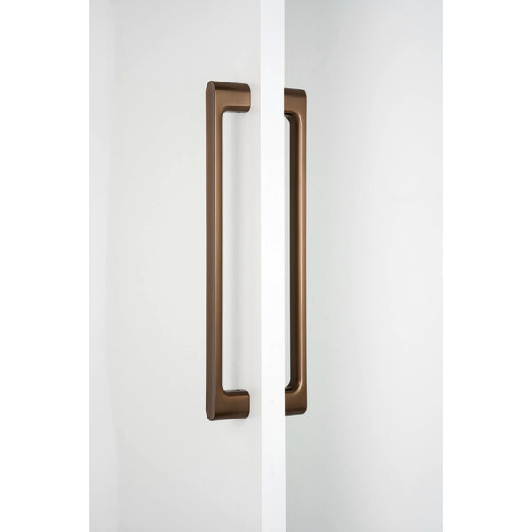 Set mânere spațiale duble Viefe Luv Big, bronz periat, 419 mm (interax 384 mm) - imagine 3