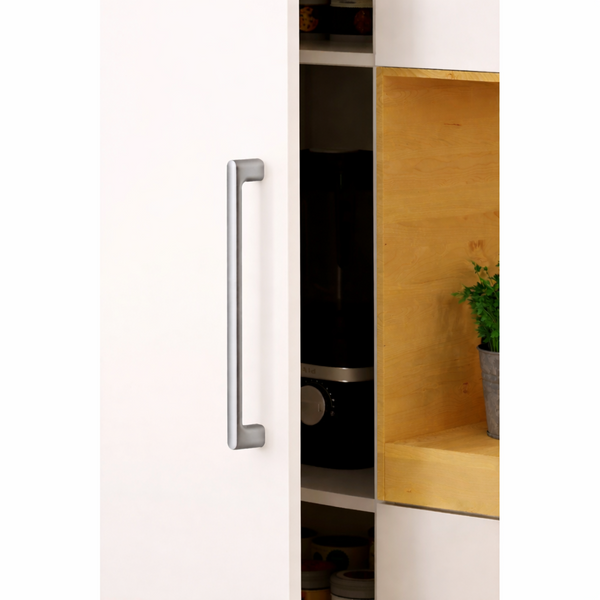 Mâner mobilier Viefe Luv Big, nichel periat, 419 mm (interax 384 mm) - imagine 3