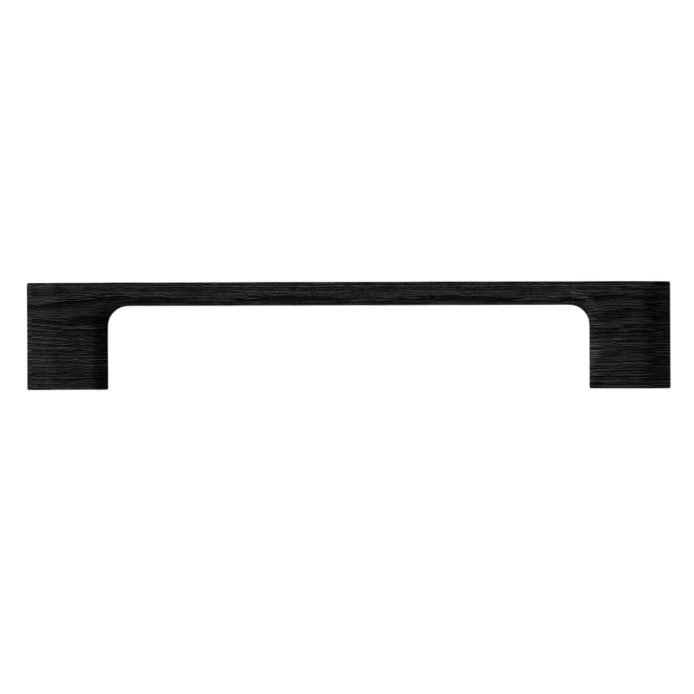 Mâner mobilier Viefe Luv Wood, negru mat lacuit, 183 mm (interax 160 mm)
