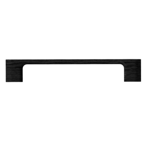Mâner mobilier Viefe Luv Wood, negru mat lacuit, 183 mm (interax 160 mm)