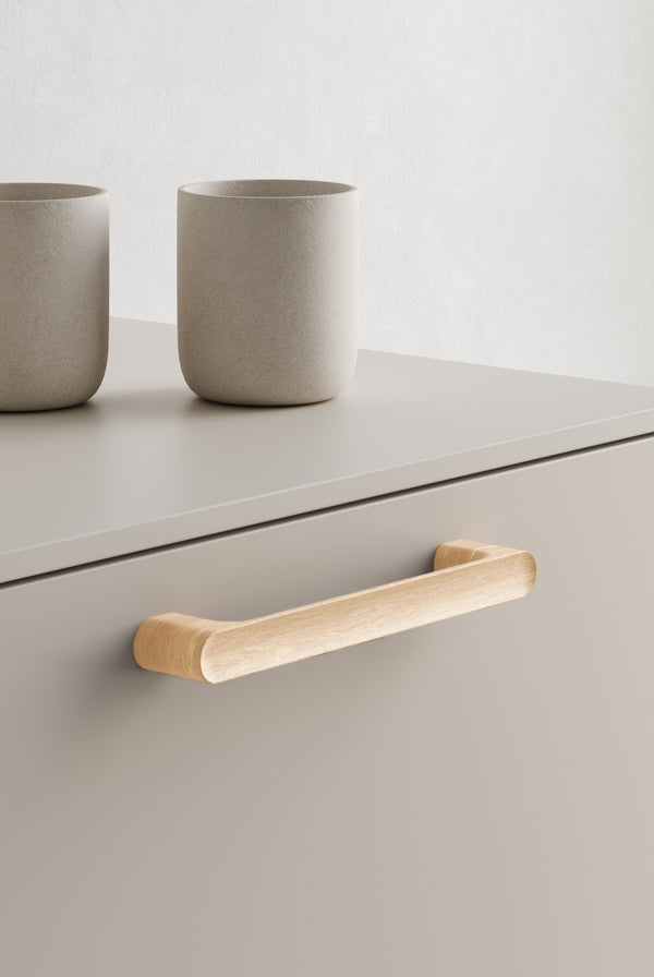 Mâner mobilier Viefe Luv Wood, stejar, 183 mm (interax 160 mm) - imagine 3