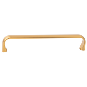 Mâner mobilier Viefe Miig, alamă cava periată, 168 mm (interax 160 mm)