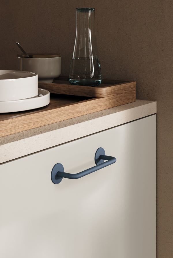 Mâner mobilier Viefe Milano, albastru midnight, 121 mm (interax 96 mm) - imagine 2