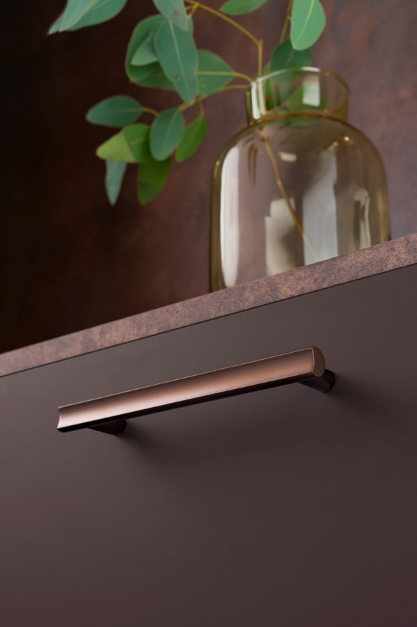 Mâner mobilier Viefe Moon, bronz periat, 193 mm (interax 160 mm) - imagine 3