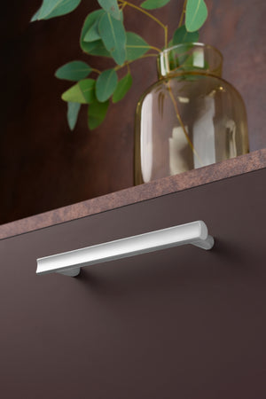 Mâner mobilier Viefe Moon, oțel inoxidabil, 193 mm (interax 160 mm) - imagine 3