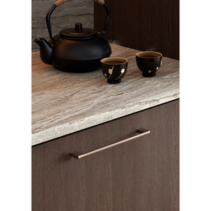 Mâner mobilier Viefe Nexx, bronz periat, 276 mm (interax 256 mm) - imagine 2