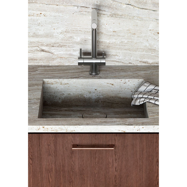 Mâner mobilier Viefe Nexx, bronz periat, 276 mm (interax 256 mm) - imagine 3