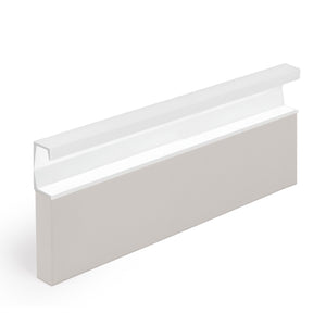 Mâner lung Viefe Six, alb mat texturat, 597 mm - imagine 5