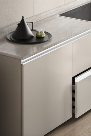 Mâner lung Viefe Six, alb mat texturat, 997 mm - imagine 2