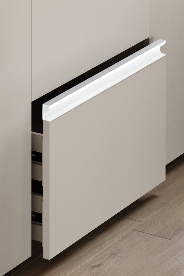 Mâner lung Viefe Six, alb mat texturat, 997 mm - imagine 3