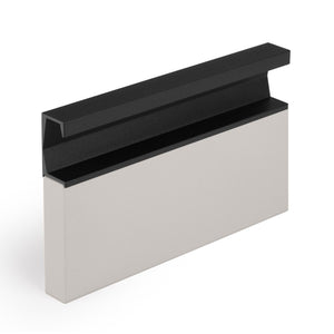 Mâner mobilier Viefe Six, negru lava texturat, 147 mm - imagine 4