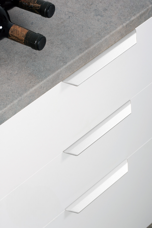 Mâner mobilier Viefe Vann, alb mat, 200 mm (interax 128 mm) - imagine 3