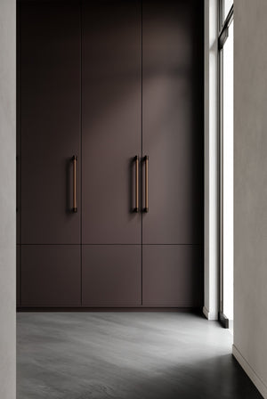 Mâner spațial Viefe Casey Big, maro metalic texturat și bronz mat, 448 mm (interax 416 mm) - imagine 2
