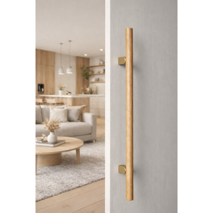 Mâner spațial Viefe Kumo Wood Big, stejar și alamă periată, 1010 mm (interax 640 mm) - imagine 3