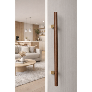 Mâner spațial Viefe Kumo Wood Big One, nuc și alamă periată, 1596 mm (interax 1056 mm) - imagine 3