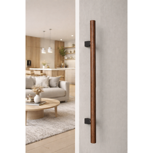 Mâner spațial Viefe Kumo Wood Big One, nuc și negru titan, 1596 mm (interax 1056 mm) - imagine 3
