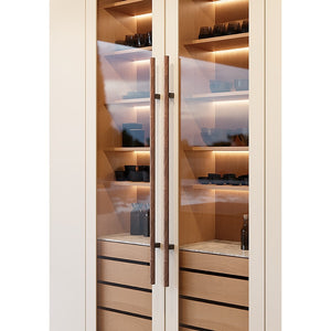 Mâner spațial Viefe Kumo Wood Big One, nuc și negru titan, 1596 mm (interax 1056 mm) - imagine 5