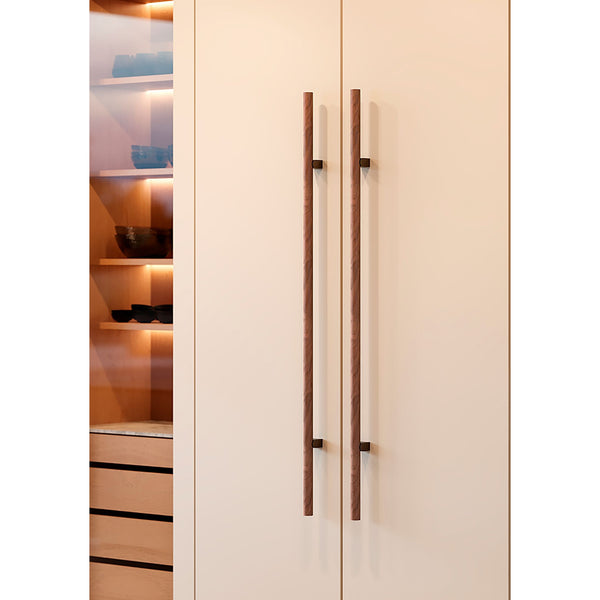 Mâner spațial Viefe Kumo Wood Big One, nuc și negru titan, 878 mm (interax 448 mm) - imagine 4
