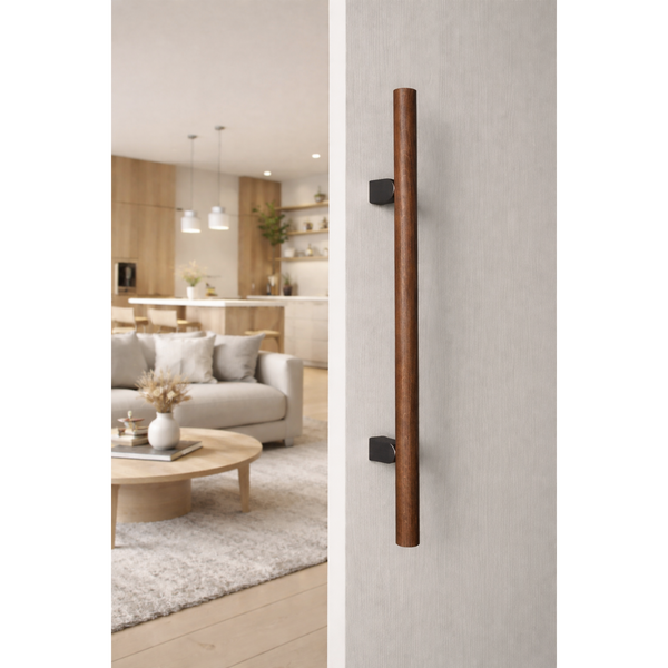 Mâner spațial Viefe Kumo Wood Big One, nuc și negru titan, 878 mm (interax 448 mm) - imagine 3