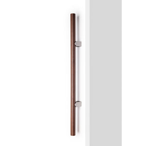 Mâner spațial Viefe Kumo Wood Big One, nuc și oțel inoxidabil, 878 mm (interax 448 mm) - imagine 2