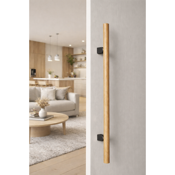 Mâner spațial Viefe Kumo Wood Big One, stejar și negru titan, 1596 mm (interax 1056 mm) - imagine 3