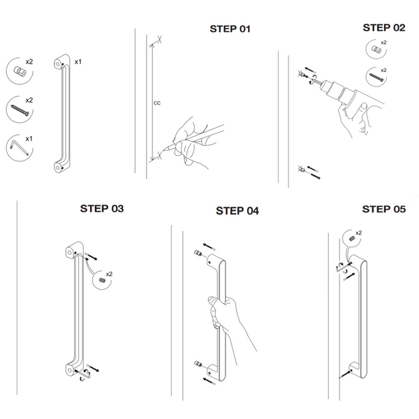 Mâner spațial Viefe Kumo Wood Big One, stejar și negru titan, 878 mm (interax 448 mm) - imagine 5