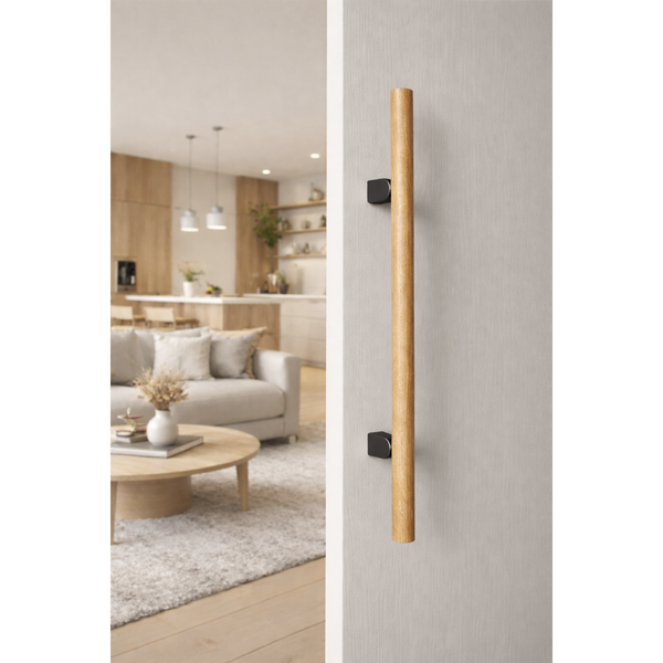 Mâner spațial Viefe Kumo Wood Big One, stejar și negru titan, 878 mm (interax 448 mm) - imagine 3