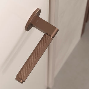 Set mâner ușă interior Viefe Brooklyn, bronz periat, 149 mm - imagine 4
