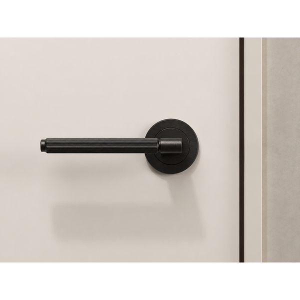 Set mâner ușă interior Viefe Brooklyn, negru periat, 149 mm - imagine 2