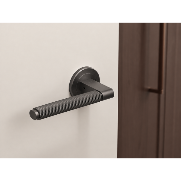 Set mâner ușă interior Viefe Brooklyn, negru titan, 149 mm - imagine 3