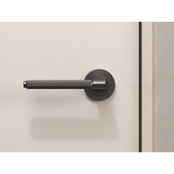 Set mâner ușă interior Viefe Brooklyn, negru titan, 149 mm - imagine 2