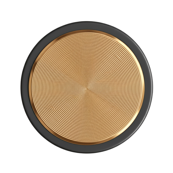Opritor de ușă Viefe Brooklyn, alamă cava periată, 62 × 33 mm