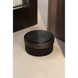 Opritor de ușă Viefe Brooklyn, negru periat, 62 × 33 mm - imagine 3
