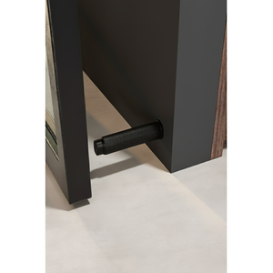 Opritor de ușă Viefe Brooklyn Wall, negru periat, 28 × 103 mm - imagine 3