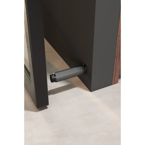 Opritor de ușă Viefe Brooklyn Wall, negru titan, 28 × 103 mm - imagine 3
