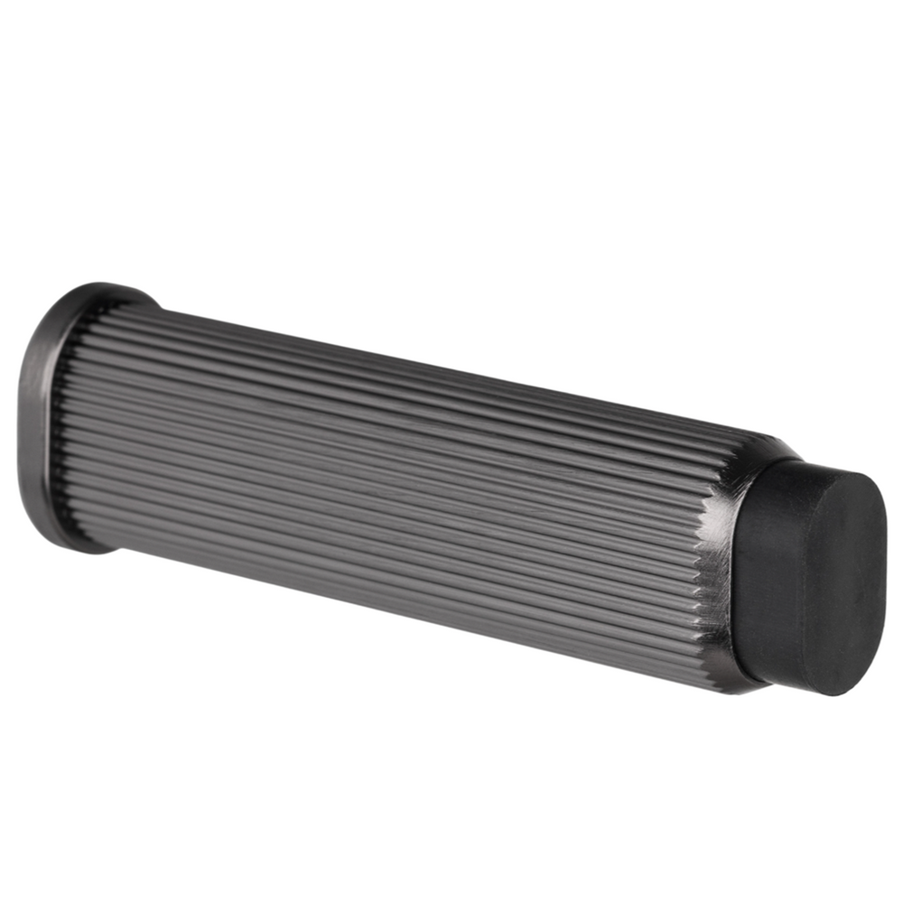 Opritor de ușă Viefe Brooklyn Wall, negru titan, 28 × 103 mm