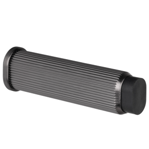 Opritor de ușă Viefe Brooklyn Wall, negru titan, 28 × 103 mm