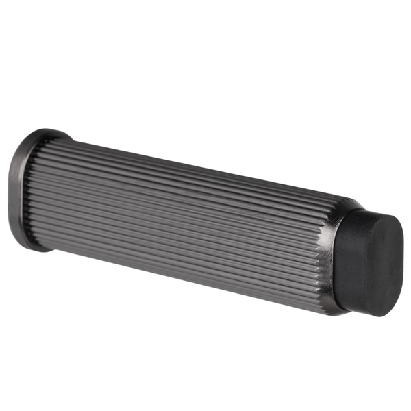 Opritor de ușă Viefe Brooklyn Wall, negru titan, 28 × 103 mm