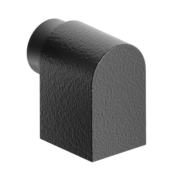 Opritor de ușă Viefe Casey, negru lava texturat și negru mat, 47 × 30 mm