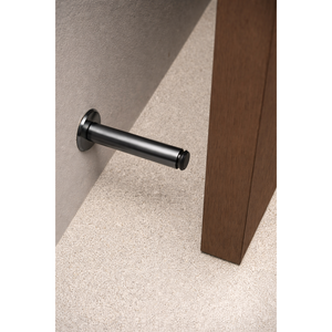 Opritor de ușă Viefe Fase Wall, negru titan lustruit, 101 × 20 mm - imagine 2