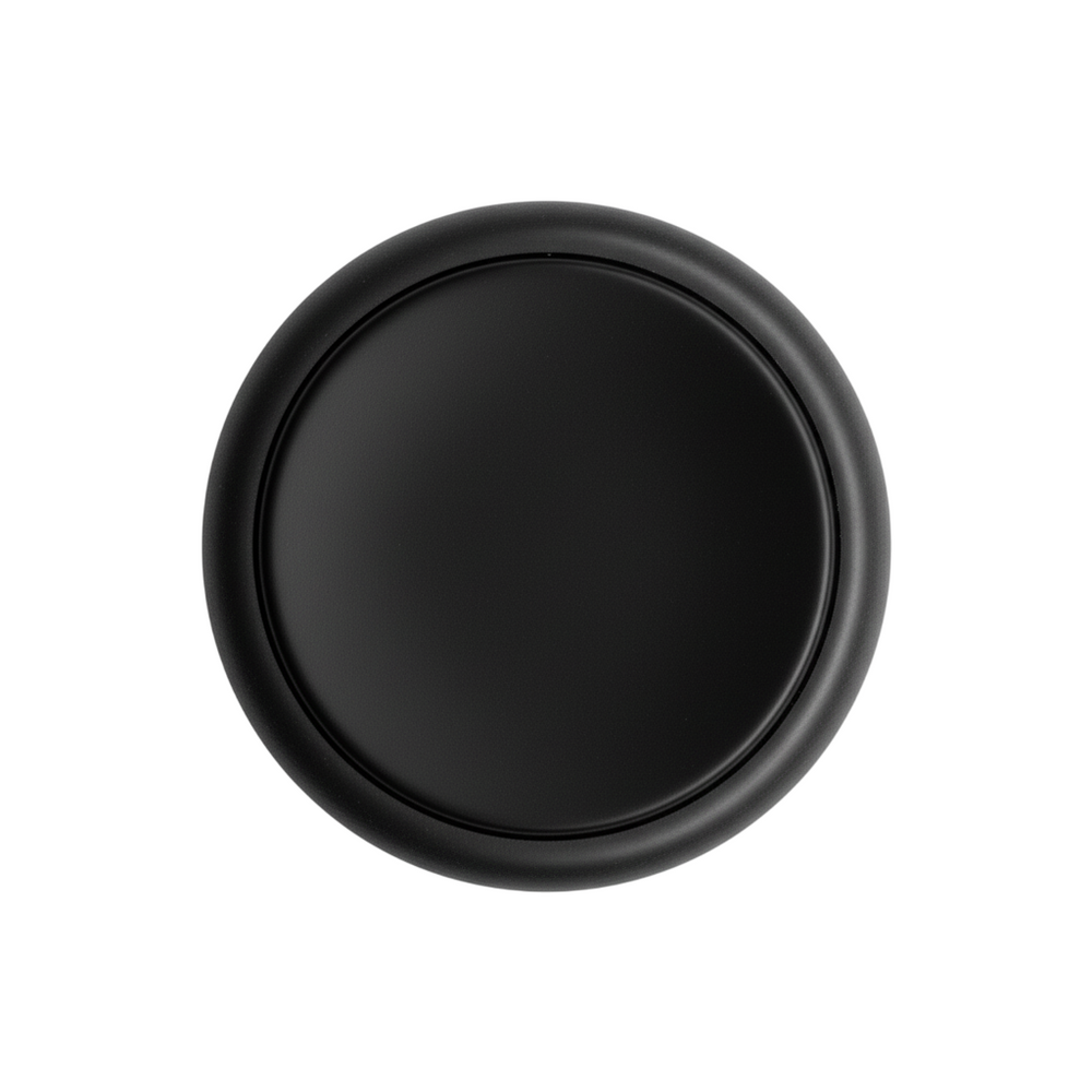 Opritor de ușă Viefe Luv, negru mat, 36 × 35 mm