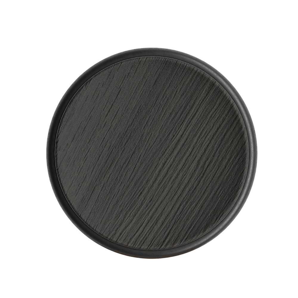 Opritor de ușă Viefe Luv Wood, negru mat lacuit, 71 × 30 mm