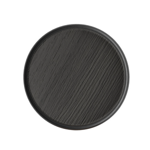Opritor de ușă Viefe Luv Wood, negru mat lacuit, 71 × 30 mm