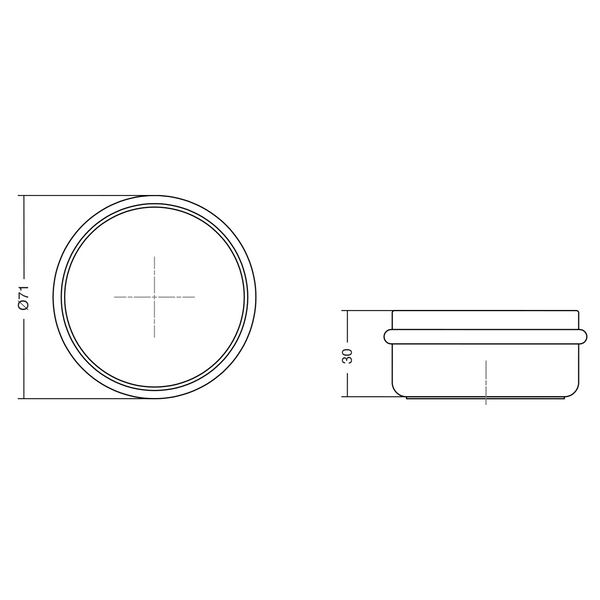 Opritor de ușă Viefe Luv Wood, stejar, 71 × 30 mm - imagine 2