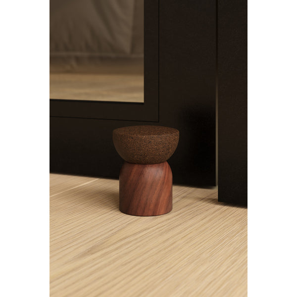 Opritor de ușă Viefe Piece, nuc și plută, 48 × 59 mm - imagine 3