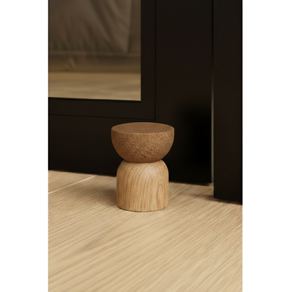 Opritor de ușă Viefe Piece, stejar și plută, 48 × 59 mm - imagine 3