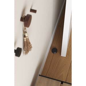 Opritor de ușă Viefe Pulse, negru mat lacuit, 66 × 27 mm - imagine 3