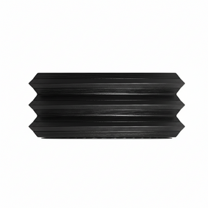 Opritor de ușă Viefe Pulse, negru mat lacuit, 66 × 27 mm